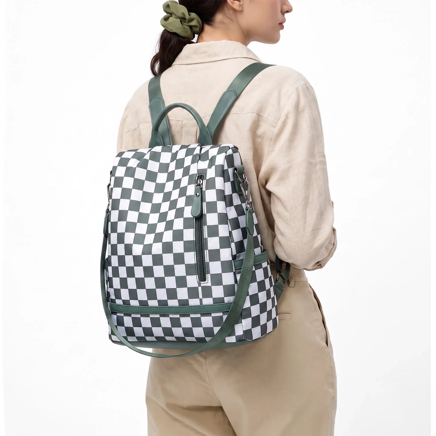 Travel Backpack Anti Theft - 여성용 도난 방지 옥스포드 소재 백팩,