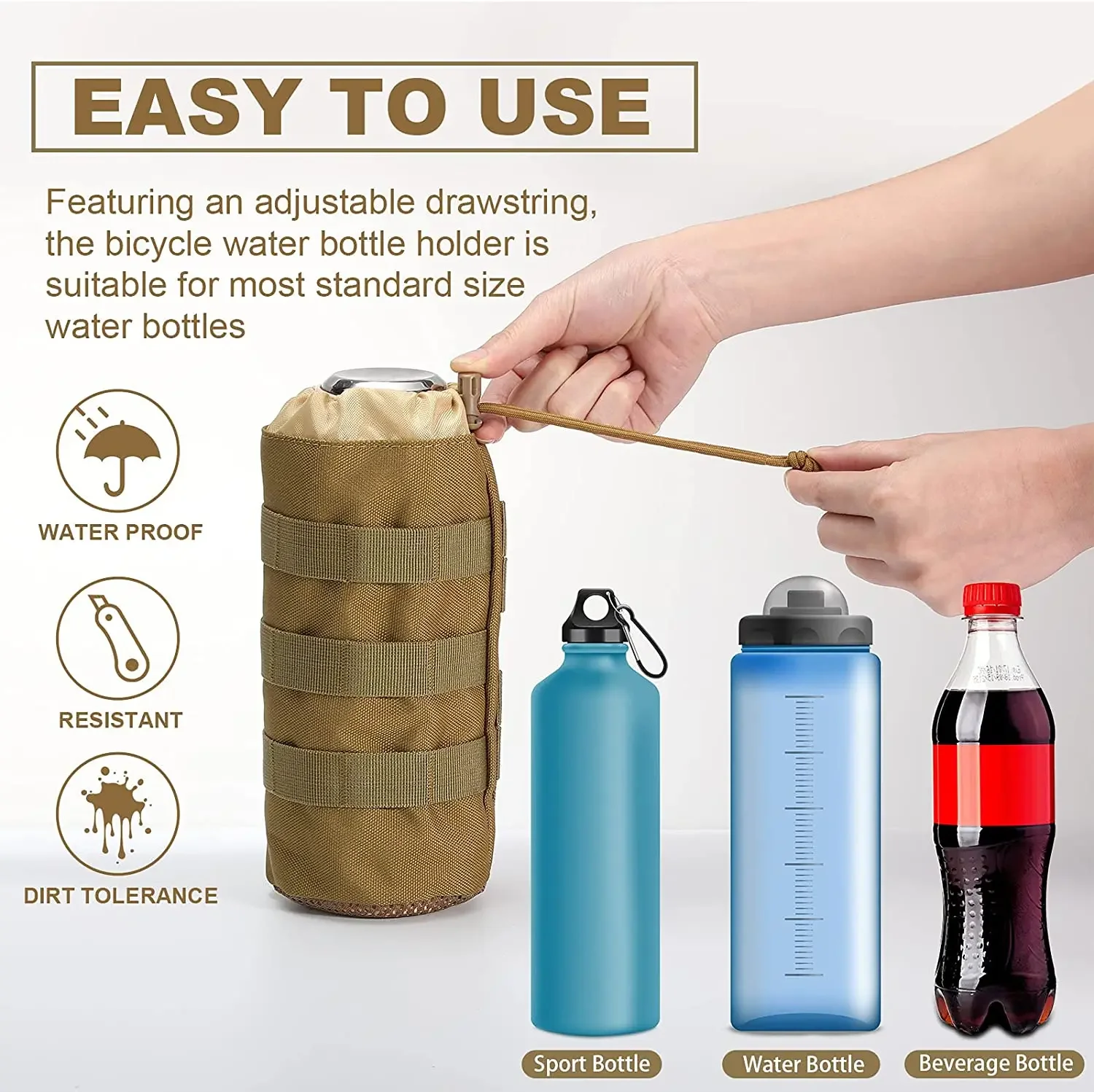 전술 Molle 물병 가방 파우치 홀더 야외 여행 캠핑 - Hydration Pack Outdoor 리뷰 및 가격