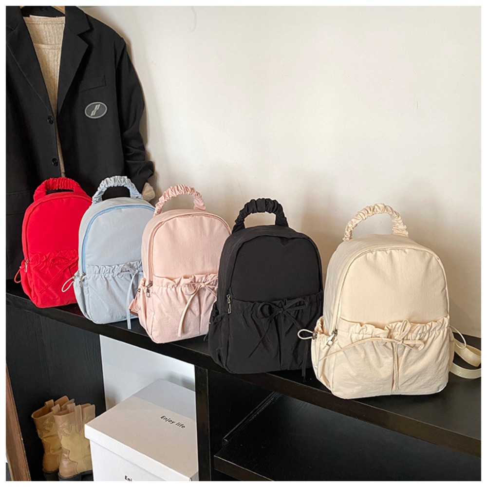 일본식 여성용 백팩, 리본이 달린 가볍고 패셔너블한 학 - Fashion Backpack Women 리뷰 및 가격