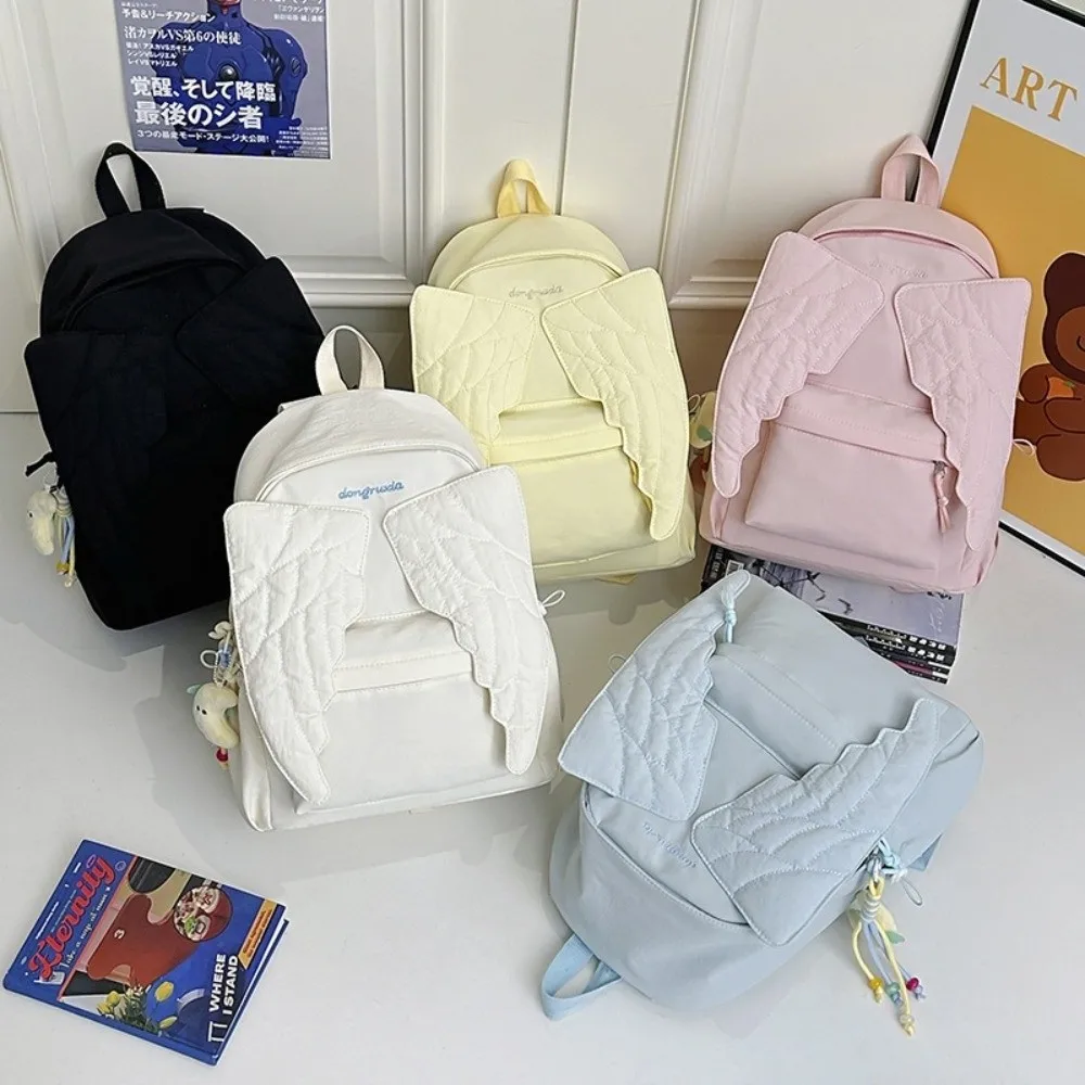 다용도 엔젤 윙 백팩, Y2K 스타일, 대용량, 캔버스 - Canvas Backpack Casual 리뷰 및 가격