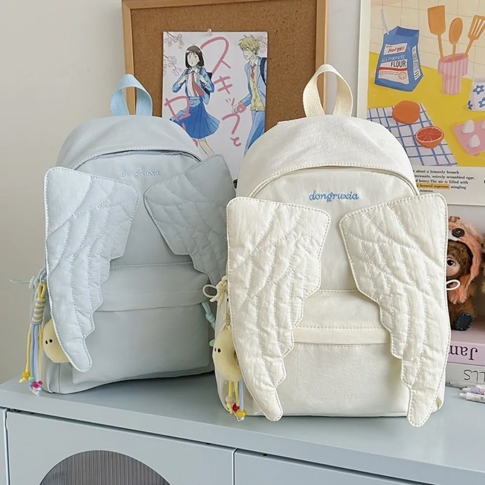 다용도 엔젤 윙 백팩, Y2K 스타일, 대용량, 캔버스 - Canvas Backpack Casual 리뷰 및 가격