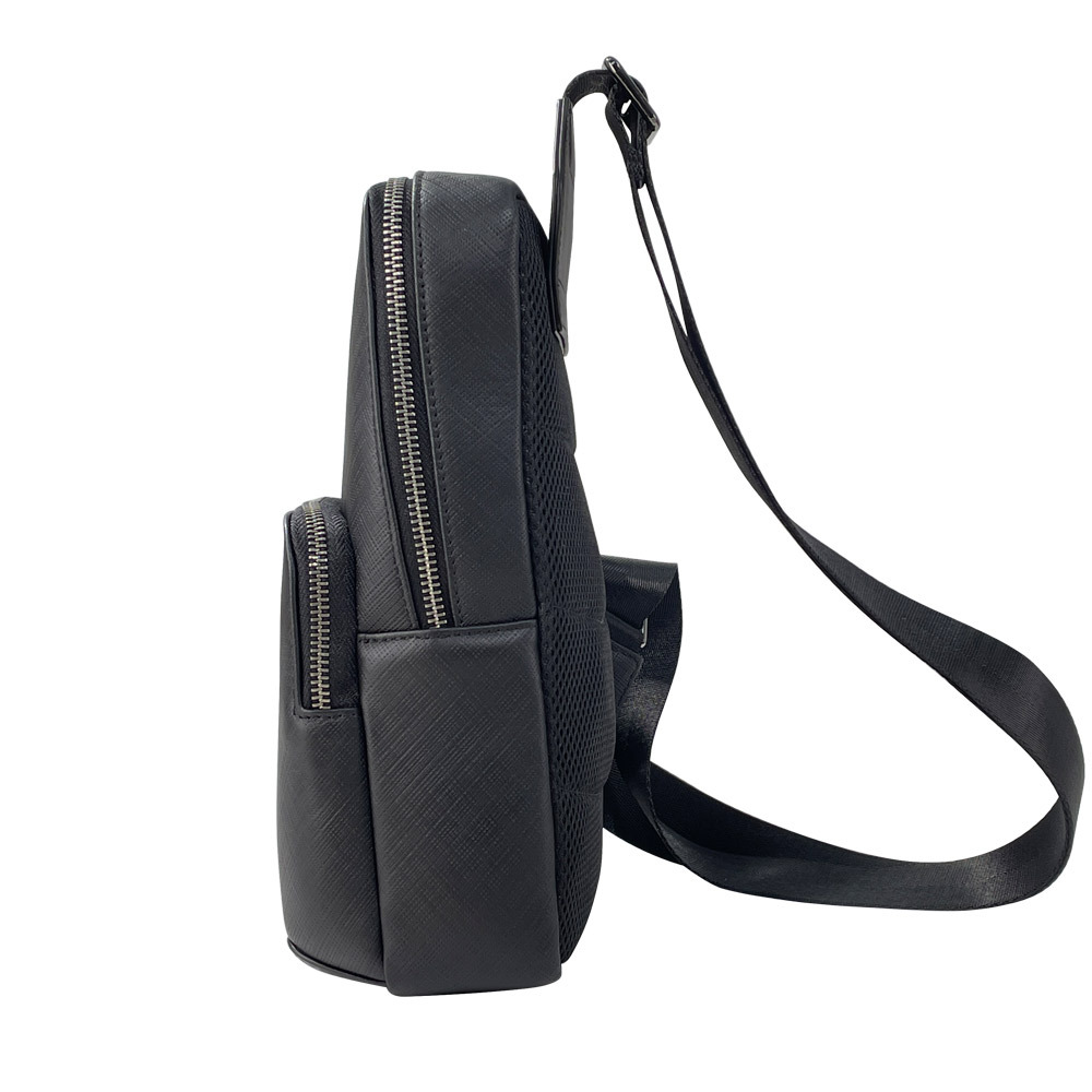 남성용 블랙 슬링 체스트 백, 진짜 가죽 다기능 야외  - Sling Backpack Shoulder 리뷰 및 가격