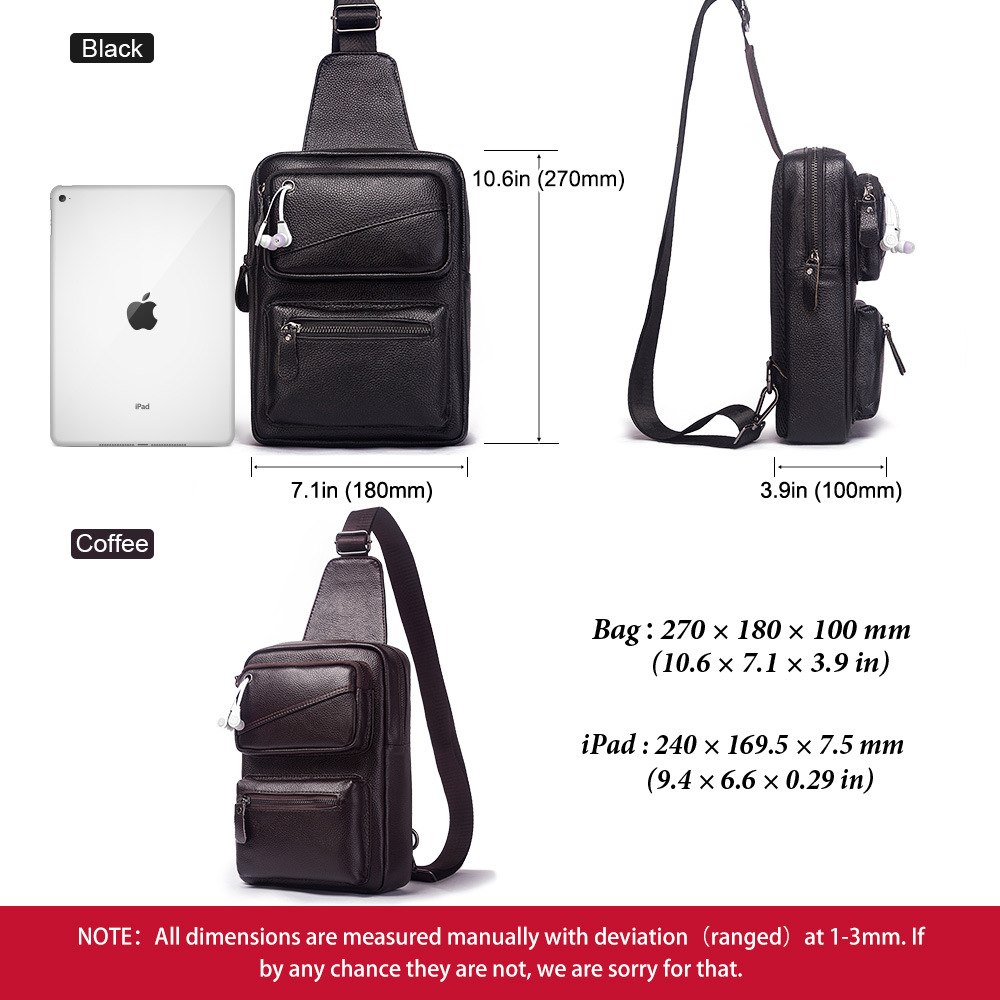 남녀공용 다기능 체스트 백, 진짜 가죽 야외 스포츠 배 - Fashion Backpack Women 리뷰 및 가격