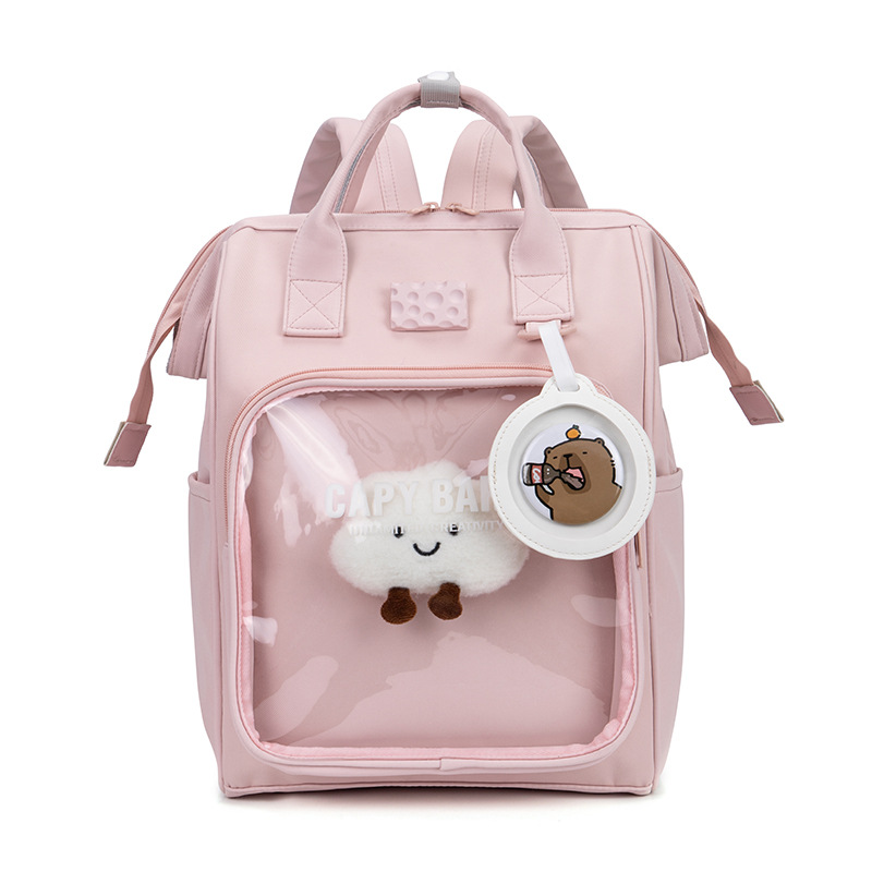 투명한 배낭 여성 카와이 하라주쿠 십대 소녀를위한 책가 - Fashion Backpack Women 리뷰 및 가격